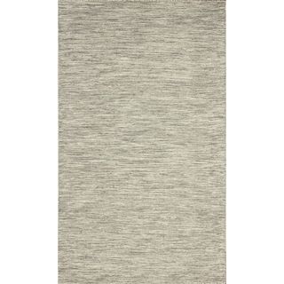 Nuloom Flatweave Wool Contempoary Tweeded Grey Rug (5 X 8)