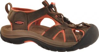 Womens Keen Venice   Chocolate Chip/Living Coral Sandals