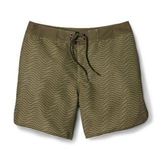Mens Limited Edition Mossimo Supply Co. Printed Swim Board Shorts  Olive 34