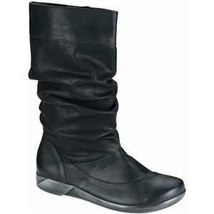 Naot Womens Life Tar Black Jet Black Luggage Brown Boots, Size 42 M   12040 N1V