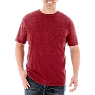 THE FOUNDRY SUPPLY CO. Pocket Performance Tee Big and Tall, Monroe Burgundy,