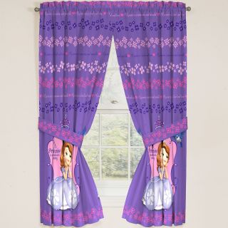 Disney Sofia the First Graceful Rod Pocket Curtain Panel Pair