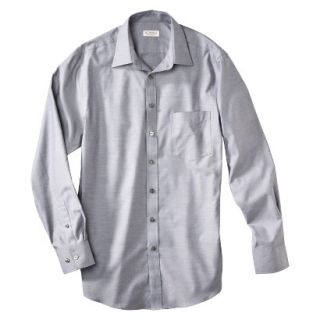 Merona Mens Ultimate Classic Fit Dress Shirt   Railroad Gray Twill S