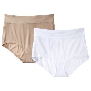 Simply Perfect By Warners Womens 2 Pack Classic Brief TA5738   Natural M
