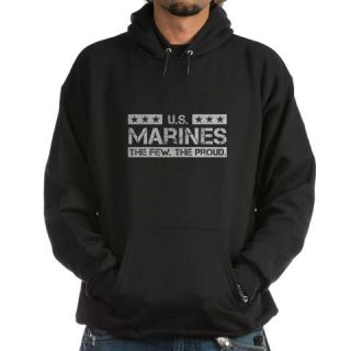  US Marine Corps white Hoodie (dark)