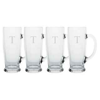 Personalized Monogram Craft Beer Mug Set of 4   T