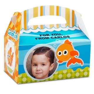 Goldfish Personalized Empty Favor Boxes