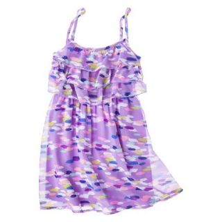 Girls Spaghetti Strap Shift Dress Iridescent Purple XS