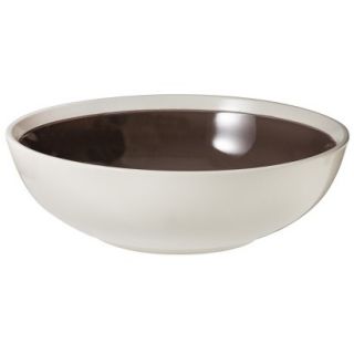 Threshold Crackled Glaze Cermaic Medium Serving Bowl   Grey