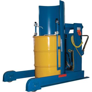 Vestil Hydraulic Drum Dumper   Portable, 750 lb. Capacity, 48 Inch Dump Height,