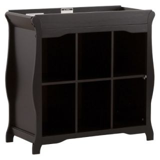 Stork Craft 6 Cube Organizer/Changing Table   Black