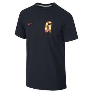 Nike Graphic QT (Iniesta #6) Boys T Shirt   Black