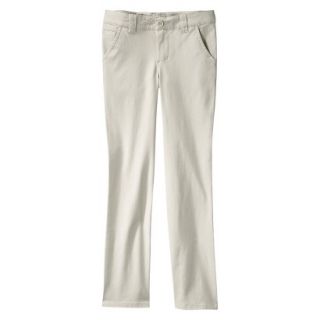 Cherokee Girls Twill Pant   Oyster 8