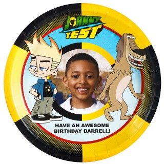Johnny Test Personalized Dinner Plates