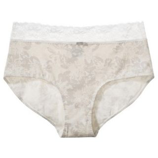 Gilligan & OMalley Womens Cotton With Lace Hipster Brief   Polar Bear Floral S