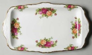 Royal Albert Old Country Roses Large Sandwich Tray, Fine China Dinnerware   Mont