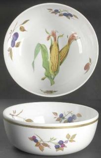 Royal Worcester Evesham Gold (Porcelain) 10 Large Salad Serving Bowl, Fine Chin