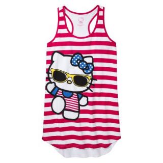 Hello Kitty Juniors Sleep Chemise   Red Stripe M(7 9)