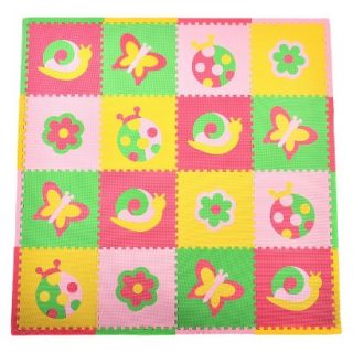 16 Piece Playmat Set   Bugs in Pink by Tadpoles