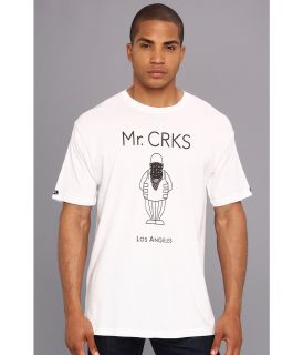 Crooks & Castles Mr. Crks Knit Crew T Shirt Mens T Shirt (White)