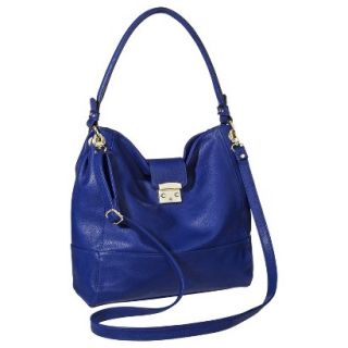 Merona Solid Hobo Handbag with Removable Crossbody Strap   Blue