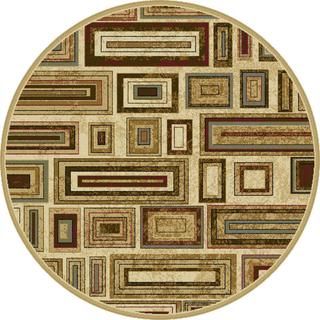Lagoon Ivory Transitional Area Rug (710 Round)