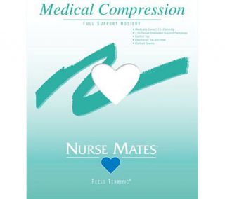 Womens Nurse Mates Medical Compression Hosiery (2 Pairs)   White Stockings