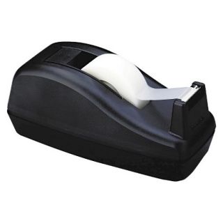 Scotch 1 Core, Heavily Weighted Deluxe Desktop Tape Dispenser   Black