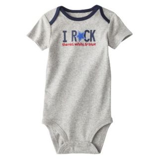 Just One YouMade by Carters Newborn Boys I Rock Bodysuit   Calm Gray 12 M