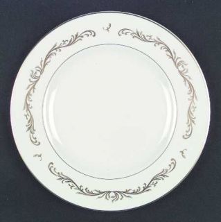 Pickard Victoria Dinner Plate, Fine China Dinnerware   Gold Scrolls On Rim