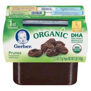 Gerber 1st Foods Organic Prunes   5 oz. (8 Pack)