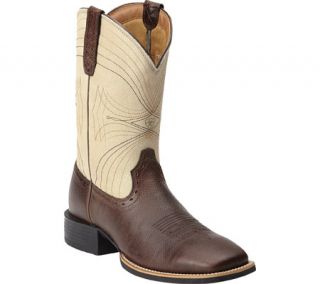 Mens Ariat Sport Wide Square Toe   Washed Brown/Bone Crackle Full Grain Leather