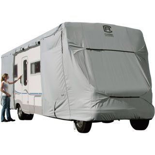 Classic Accessories Permapro Class C RV Cover   Gray, Fits 32ft. to 35ft. RVs
