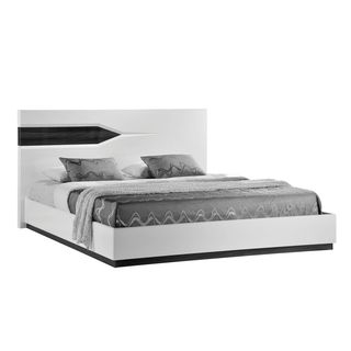 Global Furniture Usa Hudson White/ Grey King Bed Grey Size King