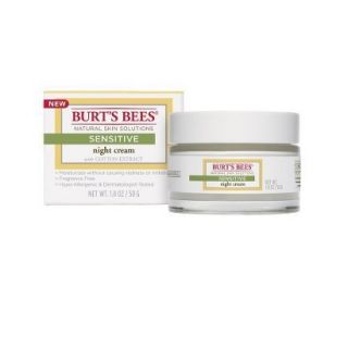 Burts Bees Night Cream   Sensitive   1.8 oz