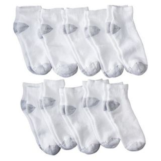 Hanes Premium Mens 10Pk Ankle Socks   White