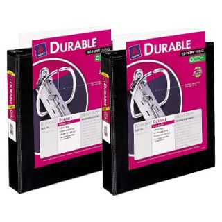 Avery 2 Count Durable Ring Binder   Black (1.5)