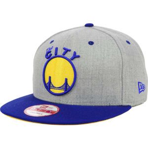 Golden State Warriors New Era NBA Hardwood Classics Heather Gray 9FIFTY Snapback Cap