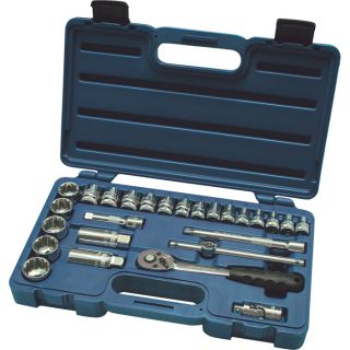 Industro Tools Socket Set   3/8 Inch Drive, 26 Pc. Set, Model 00396