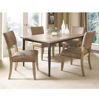Hillsdale Charleston 5 piece Rectangle Dining Set With Parson Chair Brown Size 5 Piece Sets