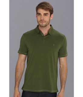 John Varvatos Star U.S.A. Soft Collar S/S Peace Polo K1381P4B Mens Clothing (Green)