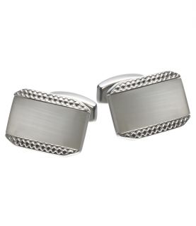 Catseye Rectangle with Center Mesh Cufflinks. JoS. A. Bank