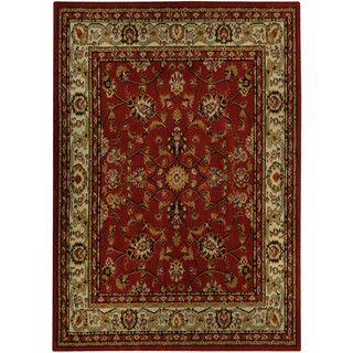 Floral Garden Traditional Red Area Rug (33 X 47)