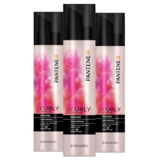 Pantene Curly Hair Style Defining Mousse Set   3 Pack