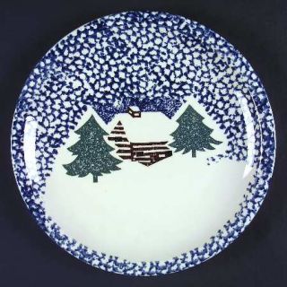 Tienshan Cabin In The Snow 12 Chop Plate/Round Platter, Fine China Dinnerware  
