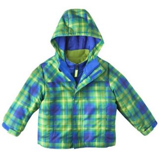 Cherokee Infant Toddler Boys 4 in 1 System Jacket   Green 2T