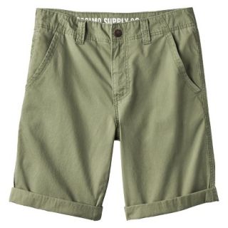 Mossimo Supply Co. Mens Cuffed Corduroy Shorts   Chive Green 34