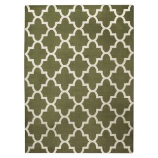 Maples Fretwork Area Rug   Green (5x7)