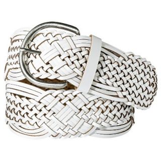 Merona Wide Braided Belt   White XL
