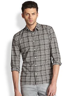 7 For All Mankind Pinpoint Plaid Sportshirt